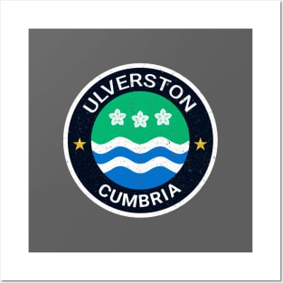 Ulverston - Cumbria Flag Posters and Art